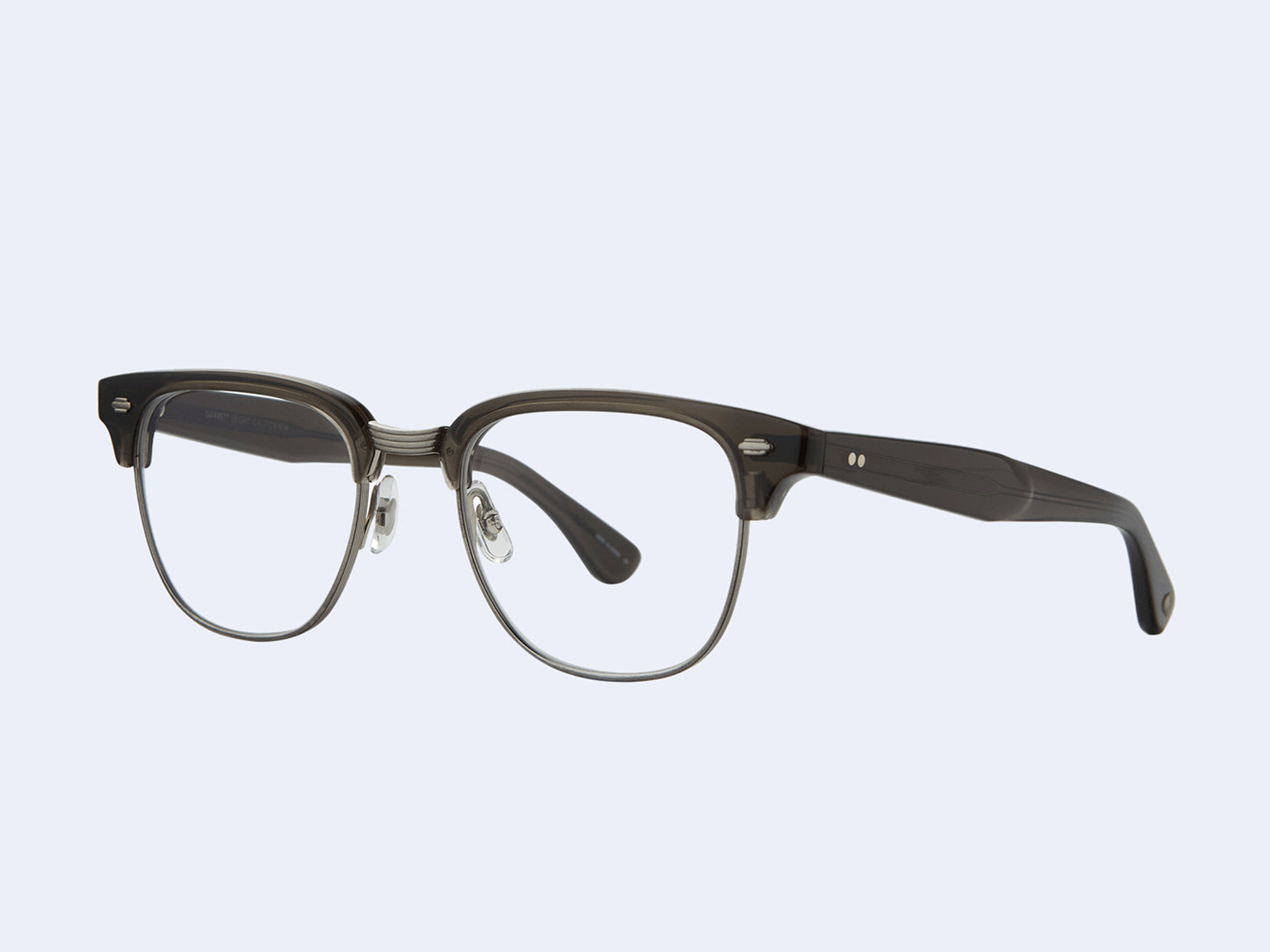 Garrett Leight Elkgrove (Black Glass-Brushed Silver)