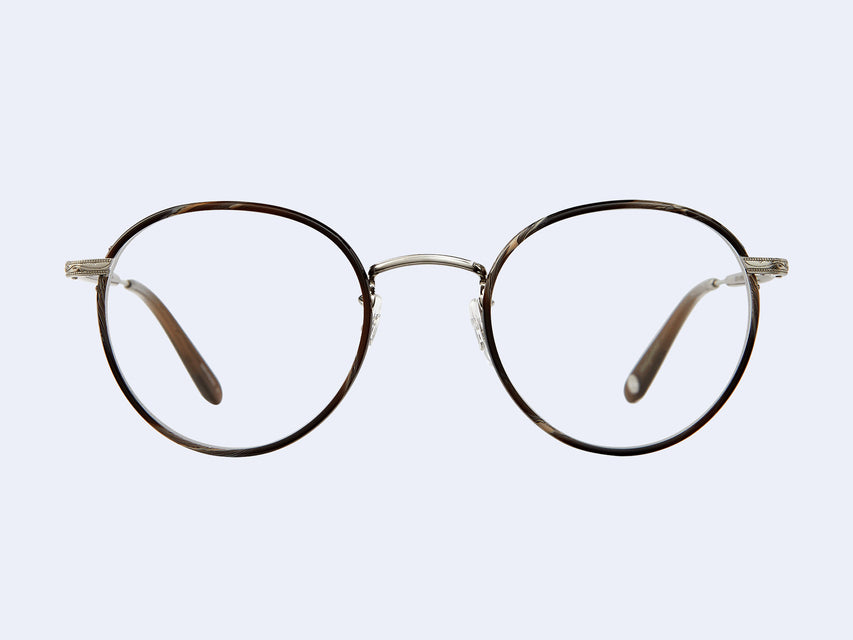 Garrett Leight Wilson (Dark Wave Rock-Brushed Silver-Hazel) – Seen Opticians
