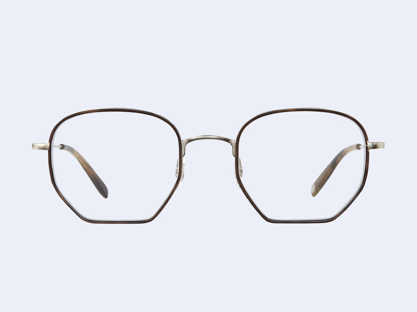 Garrett Leight Woodlawn (Eco Hopps Tortoise-Brushed Silver-Army Tortoise)