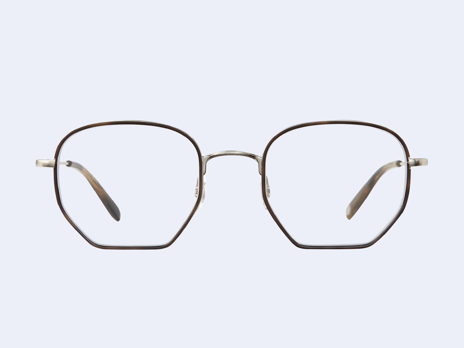 Garrett Leight Woodlawn (Eco Hopps Tortoise-Brushed Silver-Army Tortoise)