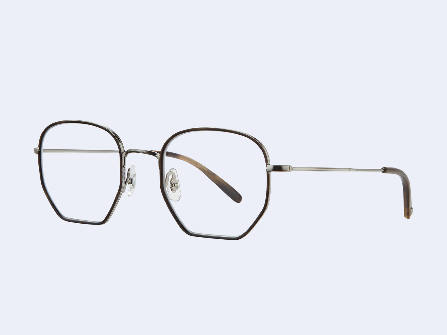 Garrett Leight Woodlawn (Eco Hopps Tortoise-Brushed Silver-Army Tortoise)
