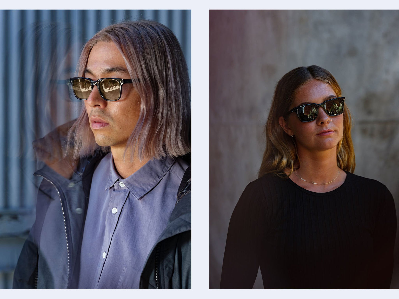 Garrett Leight Palladium Sun (Navy/Pure Grey)