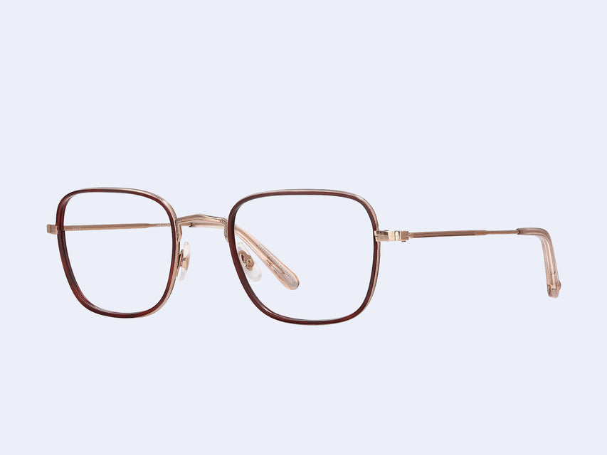 Garrett Leight Preston (Brick-Rose Gold-Nude)