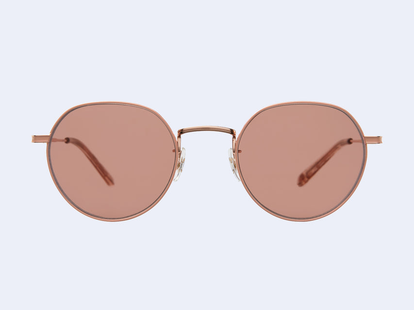 Garrett Leight Robson Sun (Rose Gold-Nude with Semi-Flat Bordeaux Lens)