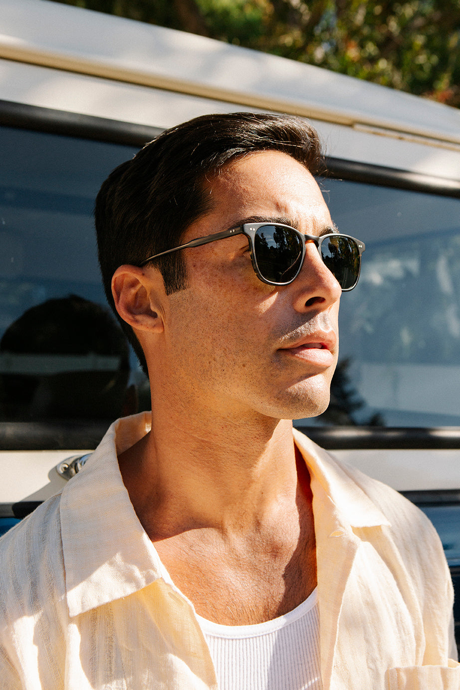Garrett Leight Brooks Sun (Matte Storm Tortoise with Pure G15 Lens)