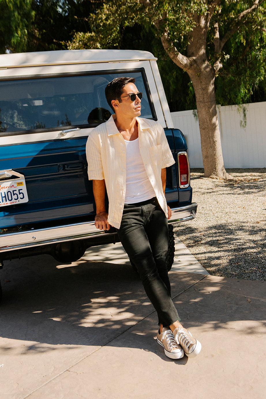 Garrett Leight Brooks Sun (Pure Glass with Pure Green Lens)