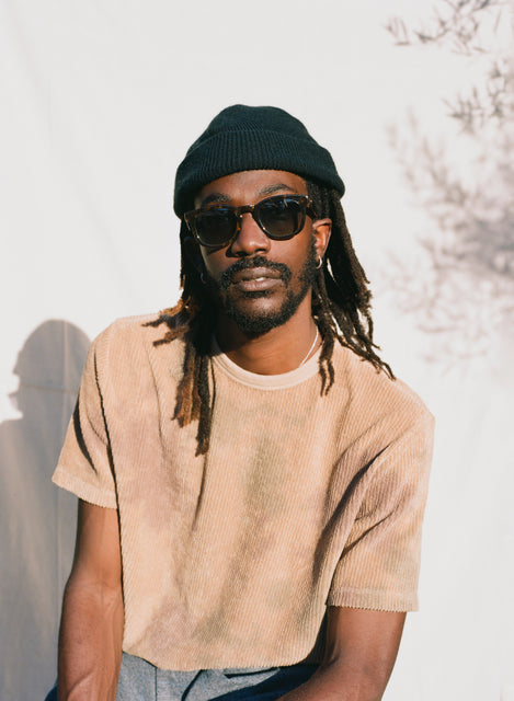Garrett Leight Kinney X Sun (Black with Valley View Green Lens)