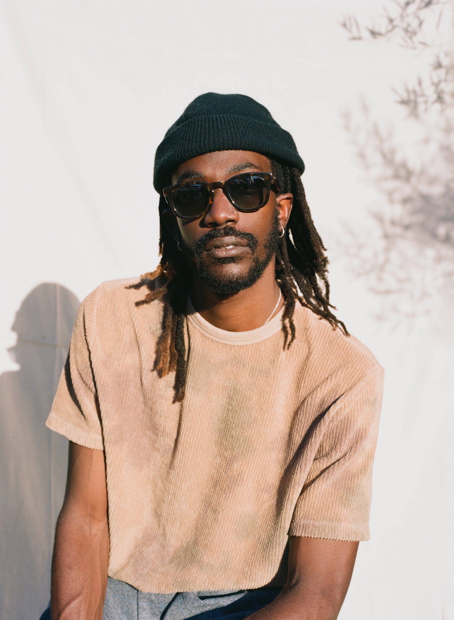 Garrett Leight Kinney X Sun (Black with Valley View Green Lens)