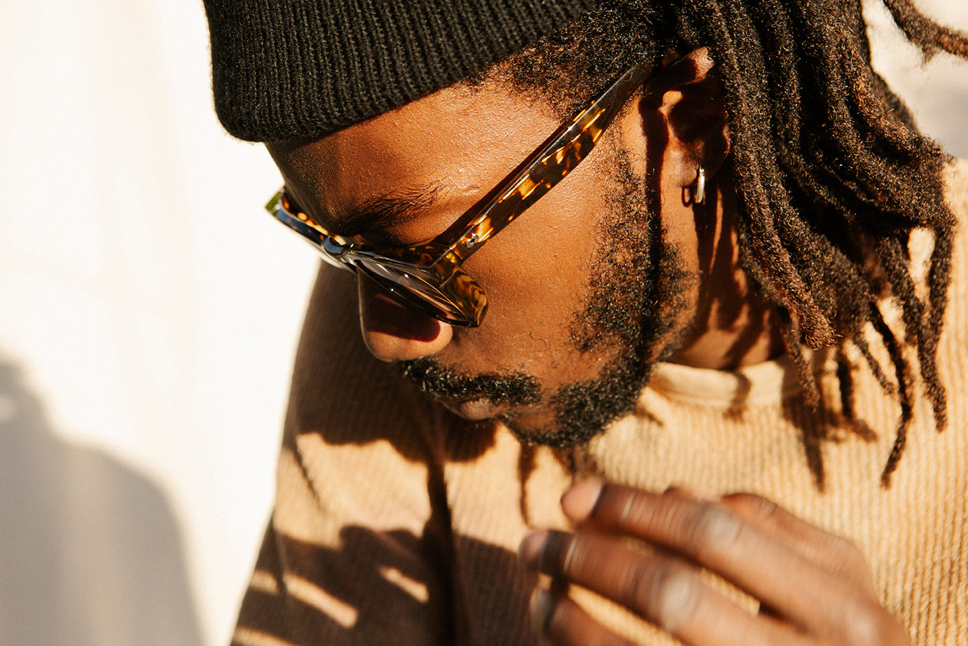 Garrett Leight Kinney X Sun (Tuscan Tortoise with Swimming Pool Gradient Lens)