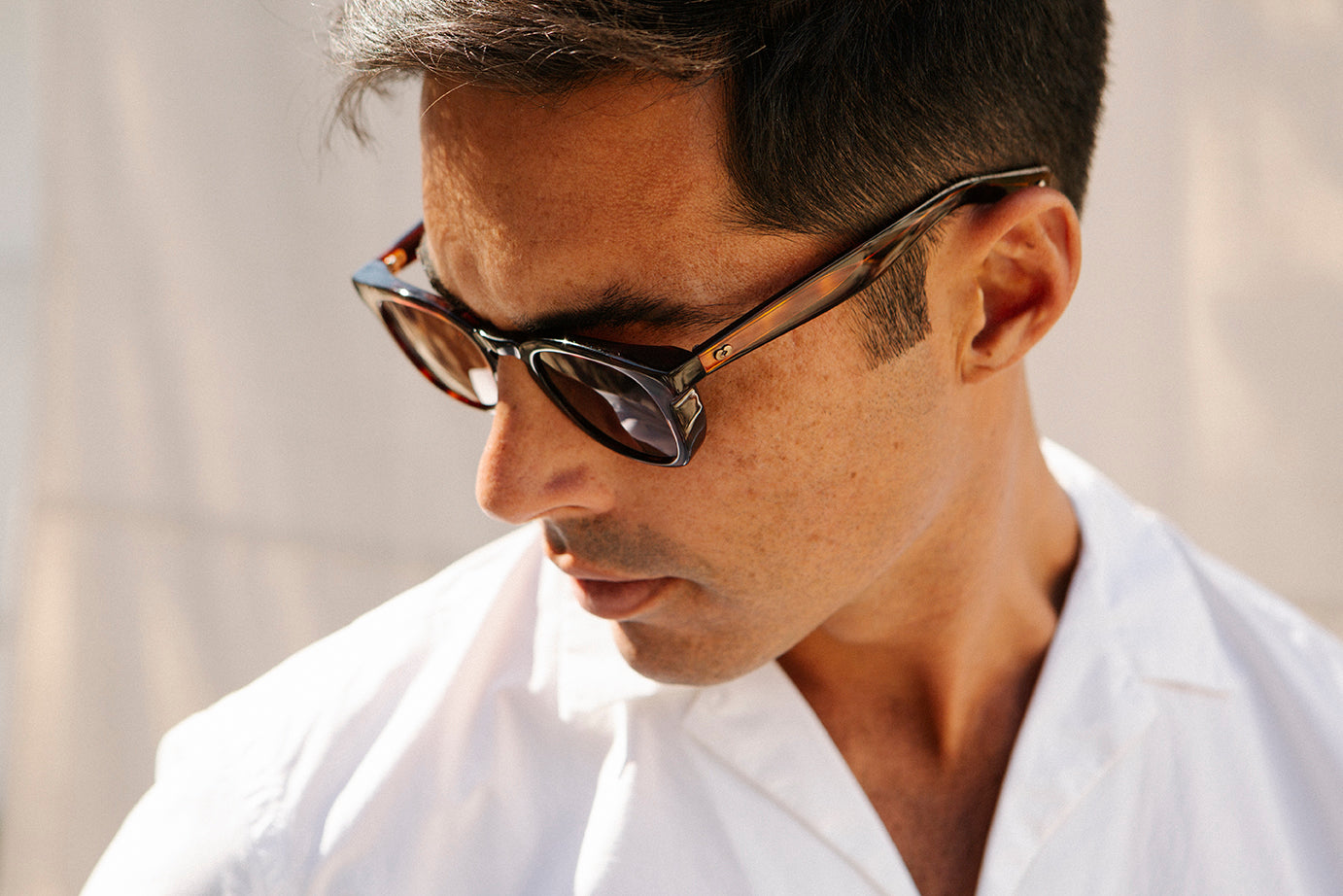 Garrett Leight Kinney X Sun (Black with Valley View Green Lens)