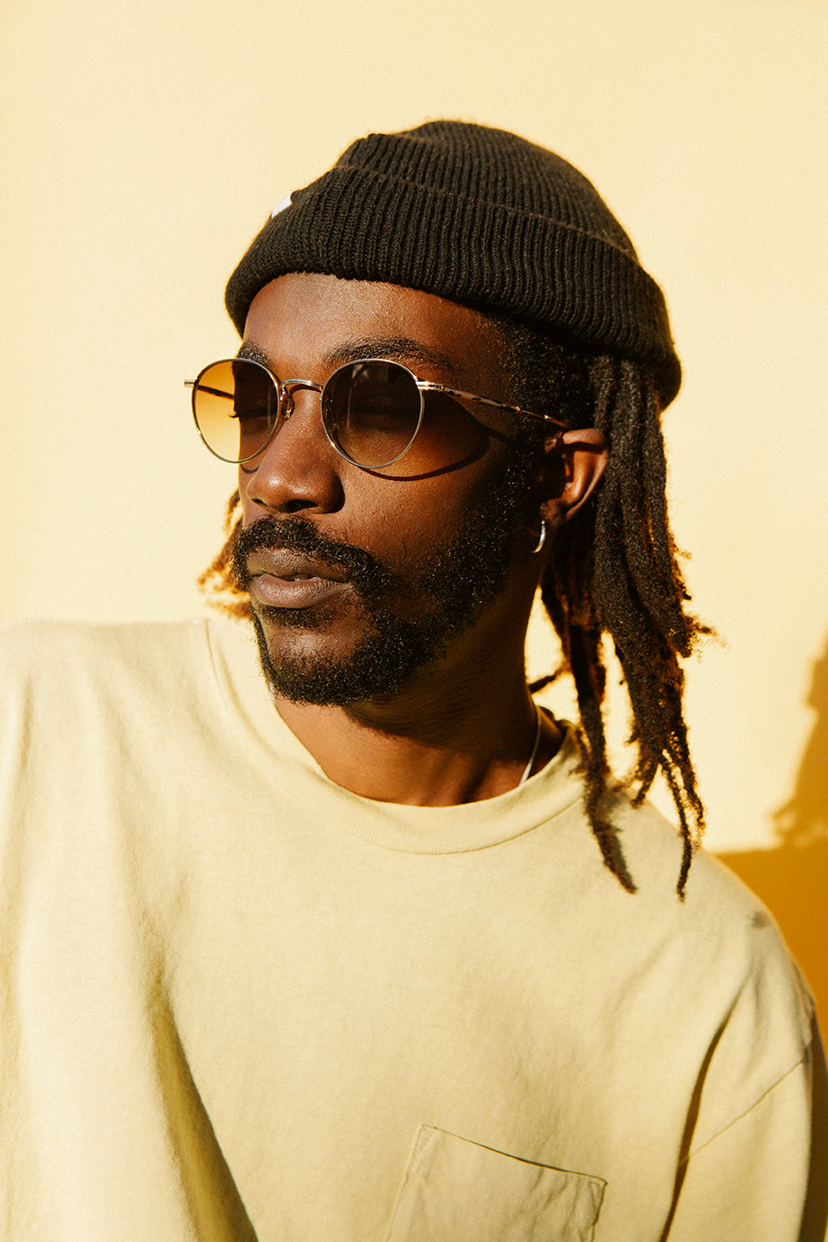 Garrett Leight Wilson M Sun (Gold-Dark Tortoise with Semi-Flat Olive Gradient Lens)