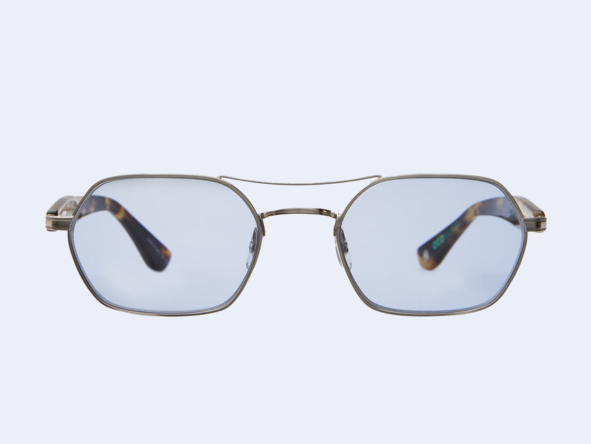 Garrett Leight Goldie Sun (Brushed Silver Bio Spotted Tortoise)