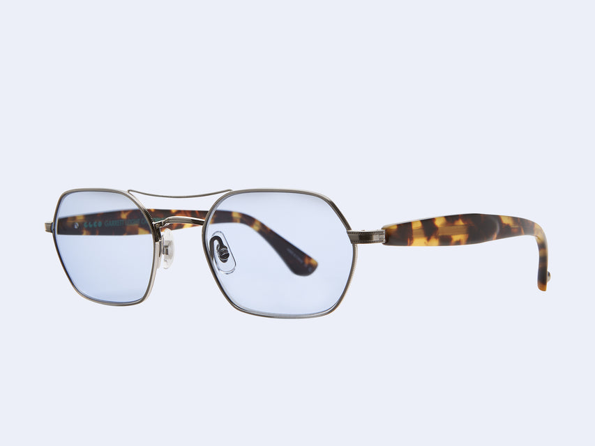 Garrett Leight Goldie Sun (Brushed Silver Bio Spotted Tortoise)