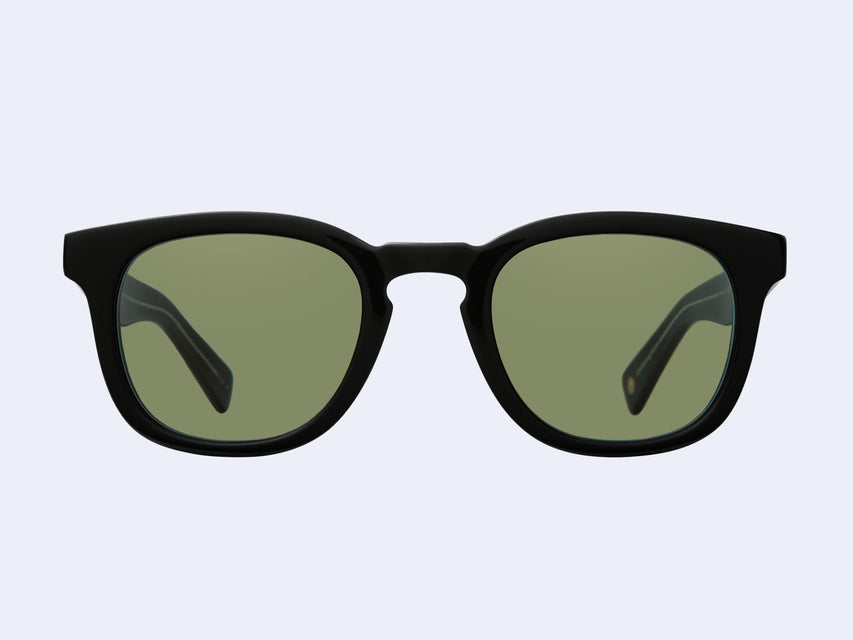 Garrett Leight Kinney X Sun (Black with Valley View Green Lens)