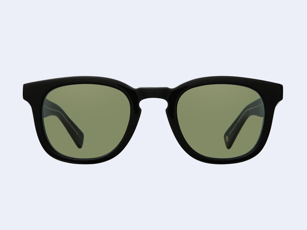 Garrett Leight Kinney X Sun (Black with Valley View Green Lens)