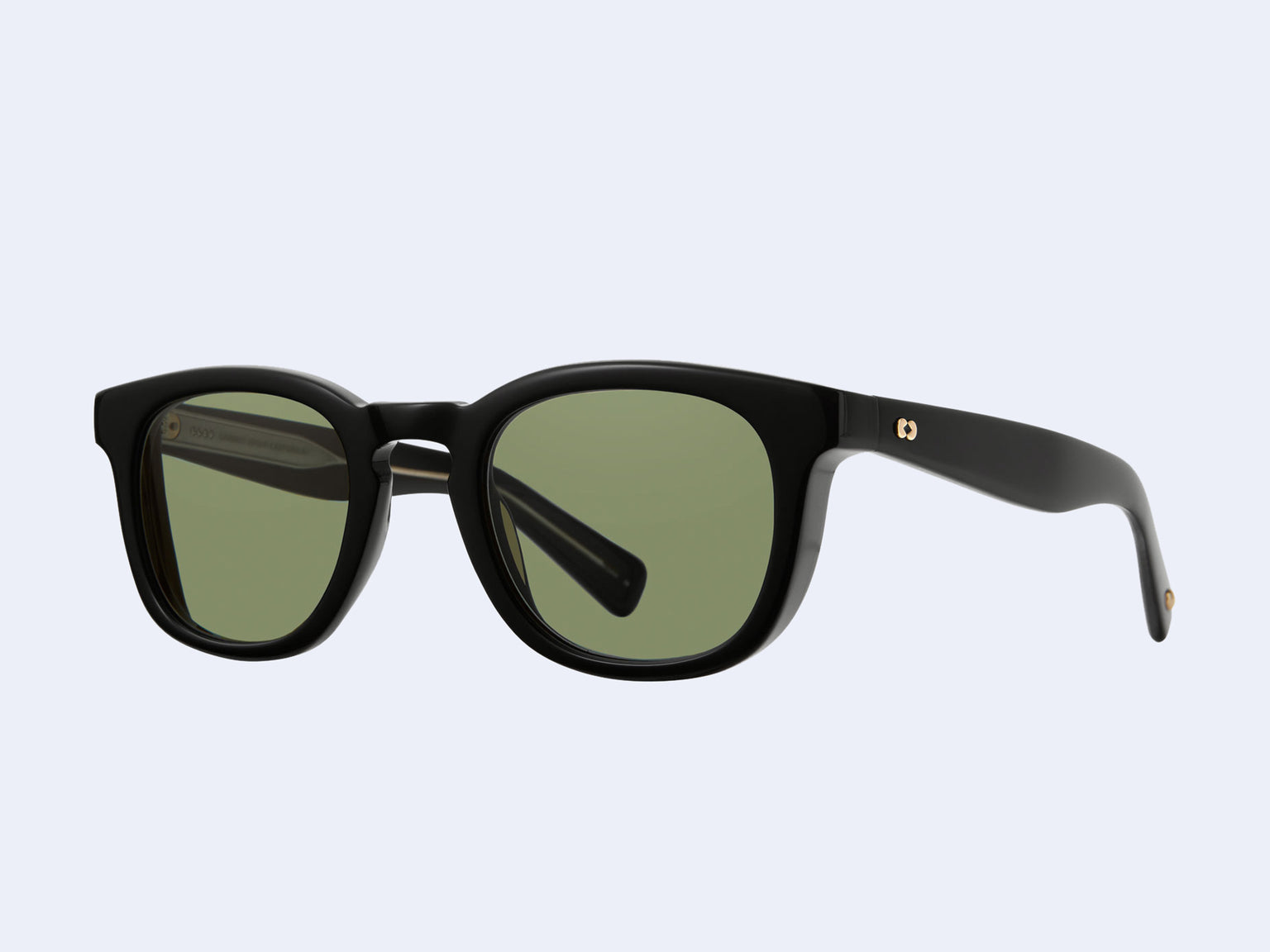 Garrett Leight Kinney X Sun (Black with Valley View Green Lens)