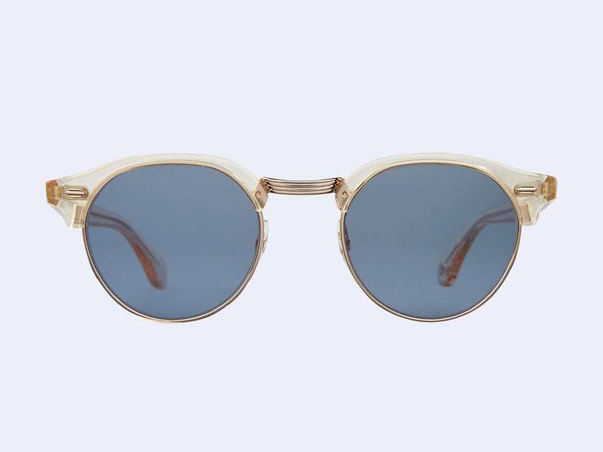 Garrett Leight Oakwood Sun (Pure Glass-Gold/Navy)