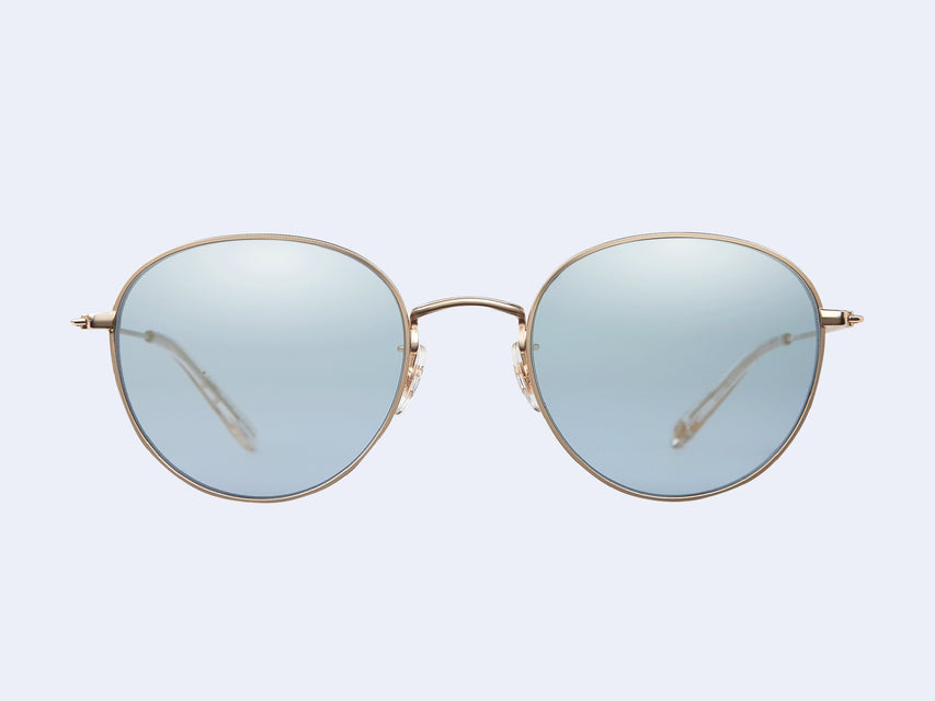 Garrett Leight Paloma M Sun (Matte Gold-Prosecco/Semi-Flat Sky Layered Mirror)