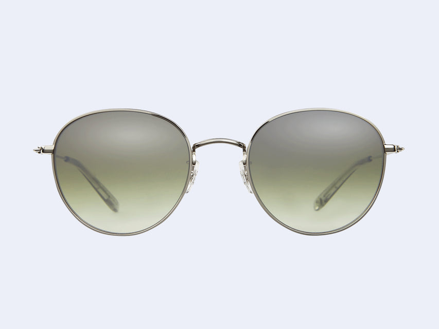 Garrett Leight Paloma M Sun (Silver-LLG/Semi-Flat Olive Layered Mirror)