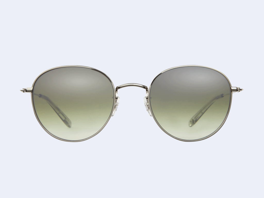 Garrett Leight Paloma M Sun (Silver-LLG/Semi-Flat Olive Layered Mirror)