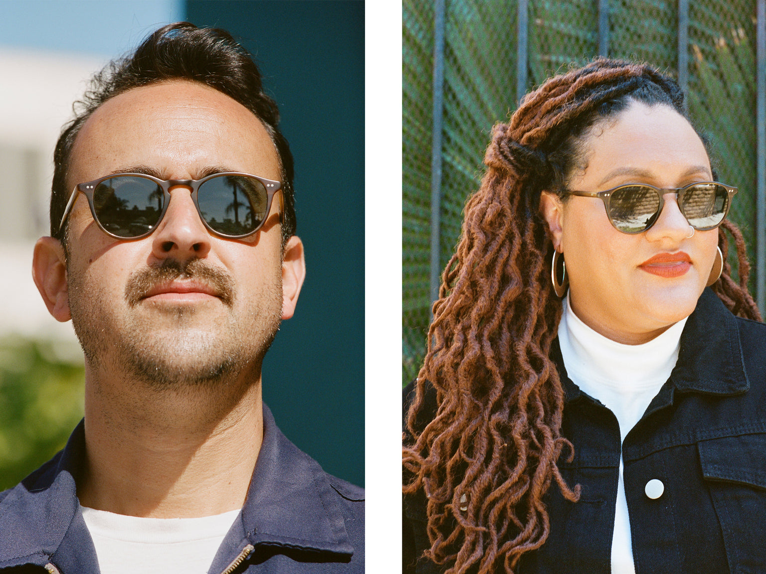 Garrett Leight Hampton Sun (Matte Saddle Tortoise with Semi-Flat Bluesmoke Lens)