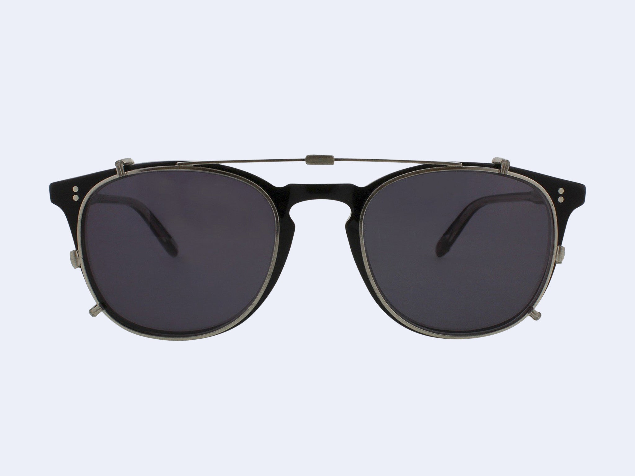 リッキー Garrett Leight Kinney Clip (Silver with Grey CR-39)